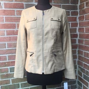 NWT Dana Buchman Tailored Linen Blend Jacket Sz6